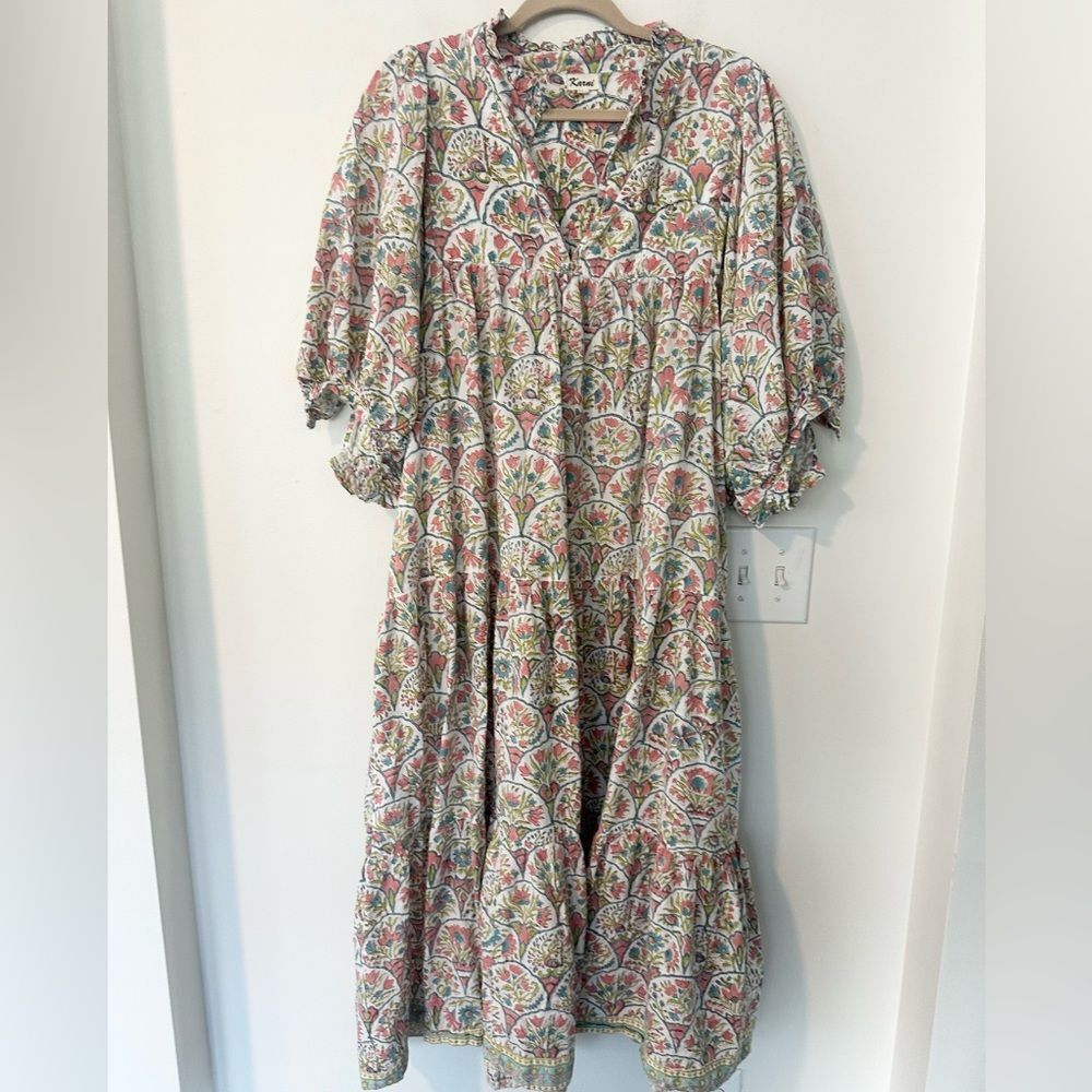 Karni Floral Boho Maxi Dress 2XL